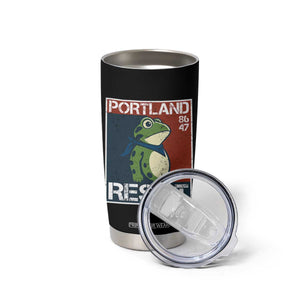 Portland Resist Retro Frog 8647 Tumbler Cup Political Satire Protest Poster Graphic TS02 Print Your Wear