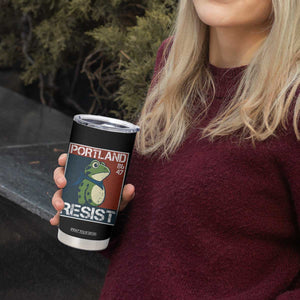 Portland Resist Retro Frog 8647 Tumbler Cup Political Satire Protest Poster Graphic TS02 Print Your Wear