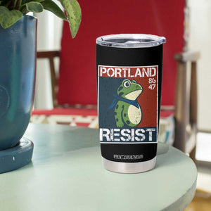 Portland Resist Retro Frog 8647 Tumbler Cup Political Satire Protest Poster Graphic TS02 Print Your Wear