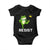 Resist Frog Kicking Crown Baby Onesie Funny No Kings In America Free Portland TS02 Black Print Your Wear