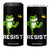 Resist Frog Kicking Crown 4 in 1 Can Cooler Tumbler Funny No Kings In America Free Portland TS02 One Size: 16 oz Black Print Your Wear