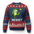 Resist Frog Kicking Crown Ugly Christmas Sweater Funny No Kings In America Free Portland - Print Your Wear
