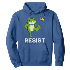 Resist Frog Kicking Crown Hoodie Funny No Kings In America Free Portland TS02 Royal Blue Print Your Wear