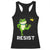 Resist Frog Kicking Crown Racerback Tank Top Funny No Kings In America Free Portland TS02 Black Print Your Wear