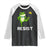 Resist Frog Kicking Crown Raglan Shirt Funny No Kings In America Free Portland TS02 Black White Print Your Wear