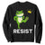 Resist Frog Kicking Crown Sweatshirt Funny No Kings In America Free Portland TS02 Black Print Your Wear