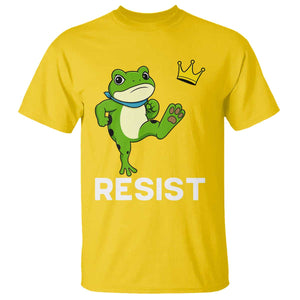 Resist Frog Kicking Crown T Shirt Funny No Kings In America Free Portland TS02 Daisy Print Your Wear