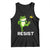 Resist Frog Kicking Crown Tank Top Funny No Kings In America Free Portland TS02 Black Print Your Wear