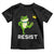 Resist Frog Kicking Crown Toddler T Shirt Funny No Kings In America Free Portland TS02 Black Print Your Wear