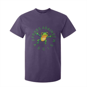 Frogs Against Fascism T Shirt For Kid Portland Frog Protest Together Strong TS02 Purple Print Your Wear