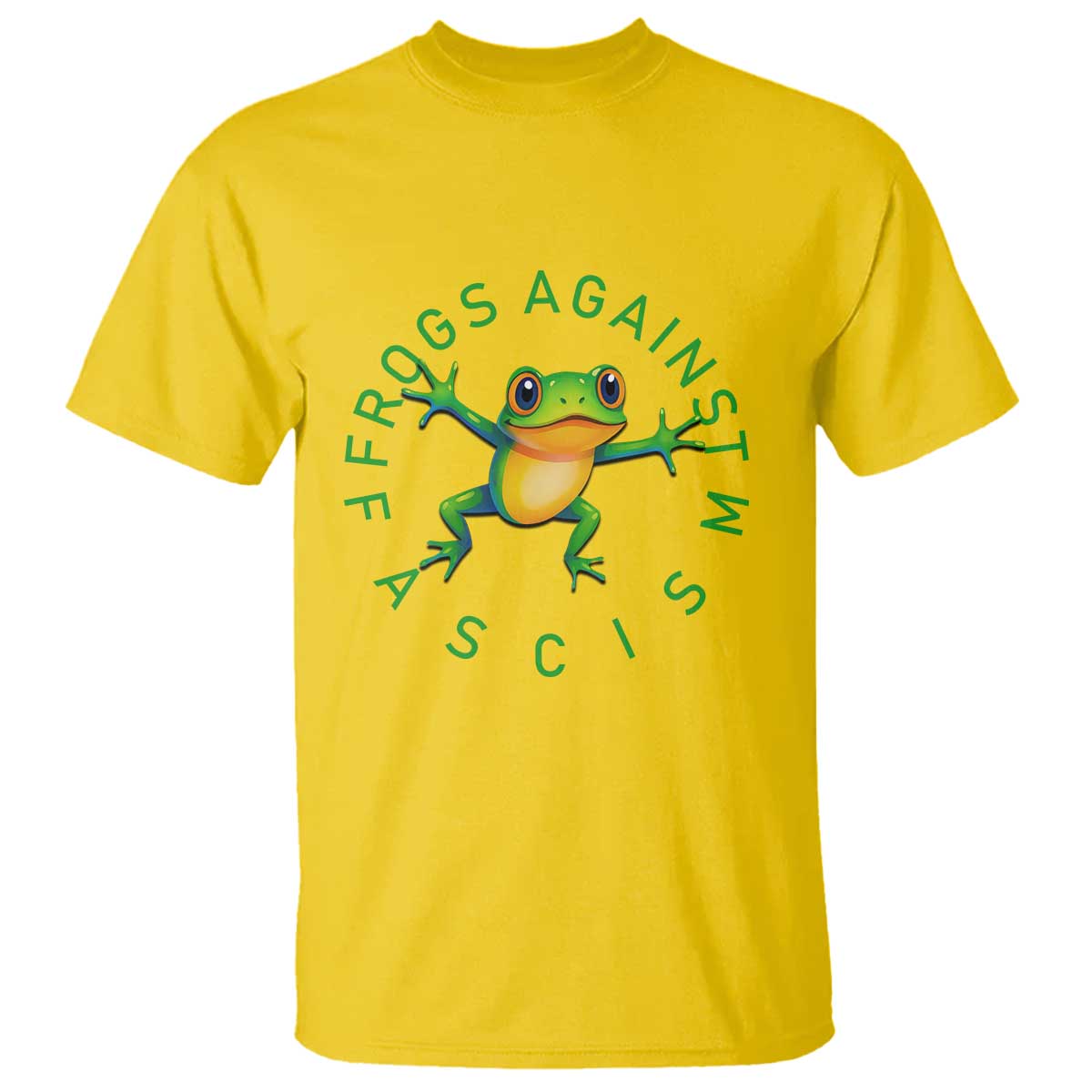 Frogs Against Fascism T Shirt Portland Frog Protest Together Strong TS02 Daisy Print Your Wear