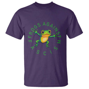 Frogs Against Fascism T Shirt Portland Frog Protest Together Strong TS02 Purple Print Your Wear