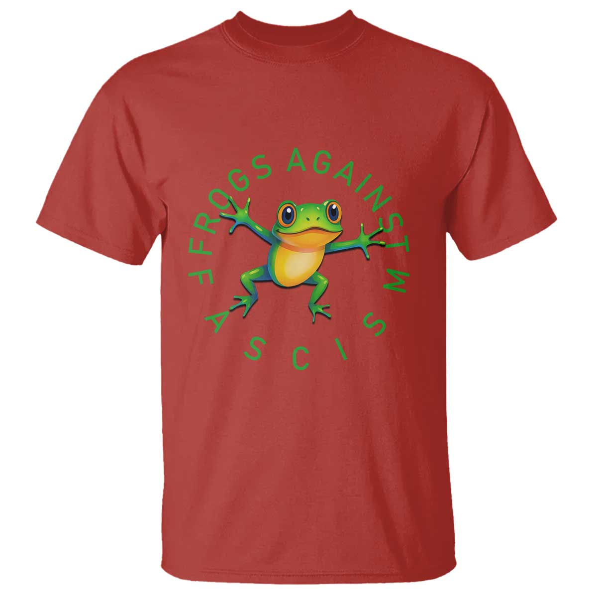 Frogs Against Fascism T Shirt Portland Frog Protest Together Strong TS02 Red Print Your Wear