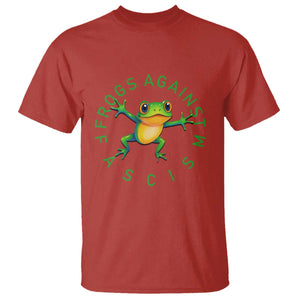 Frogs Against Fascism T Shirt Portland Frog Protest Together Strong TS02 Red Print Your Wear