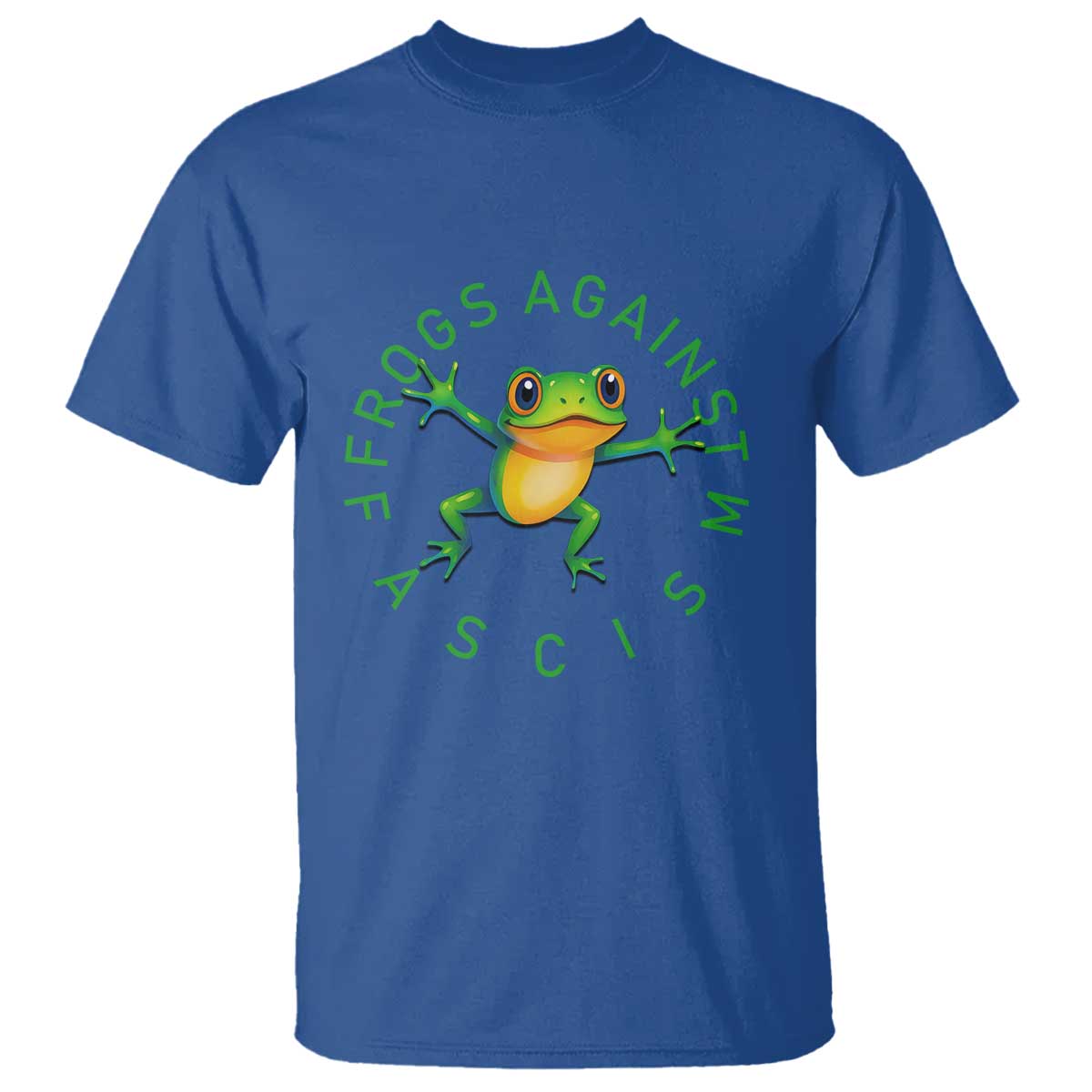 Frogs Against Fascism T Shirt Portland Frog Protest Together Strong TS02 Royal Blue Print Your Wear