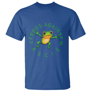 Frogs Against Fascism T Shirt Portland Frog Protest Together Strong TS02 Royal Blue Print Your Wear