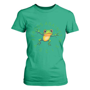 Frogs Against Fascism T Shirt For Women Portland Frog Protest Together Strong TS02 Irish Green Print Your Wear