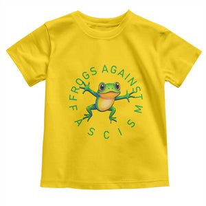 Frogs Against Fascism Toddler T Shirt Portland Frog Protest Together Strong TS02 Daisy Print Your Wear