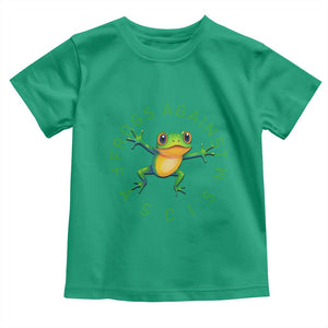 Frogs Against Fascism Toddler T Shirt Portland Frog Protest Together Strong TS02 Irish Green Print Your Wear
