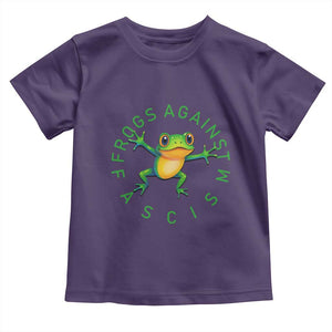 Frogs Against Fascism Toddler T Shirt Portland Frog Protest Together Strong TS02 Purple Print Your Wear