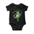 No Kings Since 1776 Frog Baby Onesie Funny Inflatable Frog Meme Protest Portland TS02 Black Print Your Wear