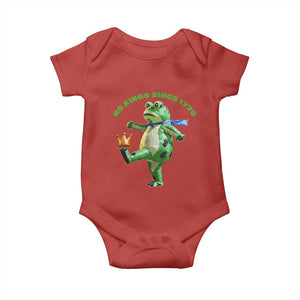 No Kings Since 1776 Frog Baby Onesie Funny Inflatable Frog Meme Protest Portland TS02 Red Print Your Wear