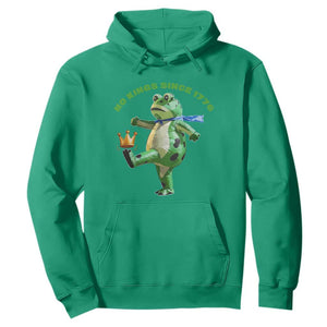No Kings Since 1776 Frog Hoodie Funny Inflatable Frog Meme Protest Portland TS02 Irish Green Print Your Wear