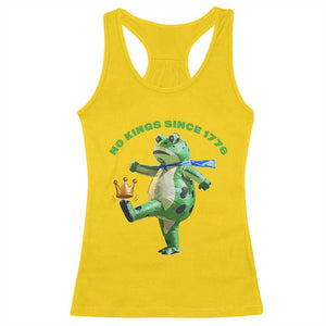 No Kings Since 1776 Frog Racerback Tank Top Funny Inflatable Frog Meme Protest Portland TS02 Daisy Print Your Wear