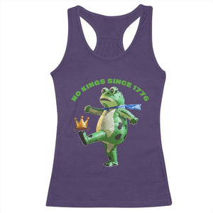 No Kings Since 1776 Frog Racerback Tank Top Funny Inflatable Frog Meme Protest Portland TS02 Purple Print Your Wear