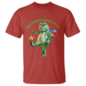 No Kings Since 1776 Frog T Shirt Funny Inflatable Frog Meme Protest Portland TS02 Red Print Your Wear
