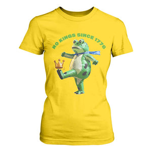 No Kings Since 1776 Frog T Shirt For Women Funny Inflatable Frog Meme Protest Portland TS02 Daisy Print Your Wear