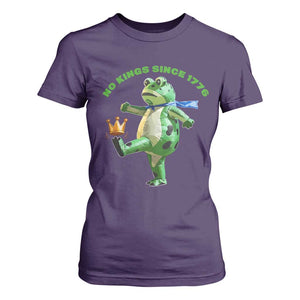 No Kings Since 1776 Frog T Shirt For Women Funny Inflatable Frog Meme Protest Portland TS02 Purple Print Your Wear