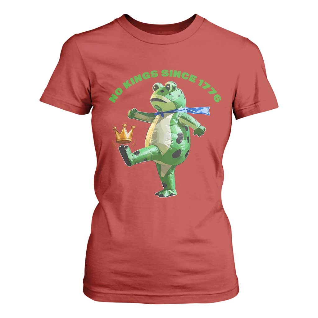 No Kings Since 1776 Frog T Shirt For Women Funny Inflatable Frog Meme Protest Portland TS02 Red Print Your Wear