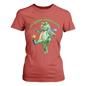 No Kings Since 1776 Frog T Shirt For Women Funny Inflatable Frog Meme Protest Portland TS02 Red Print Your Wear