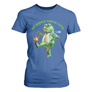 No Kings Since 1776 Frog T Shirt For Women Funny Inflatable Frog Meme Protest Portland TS02 Royal Blue Print Your Wear