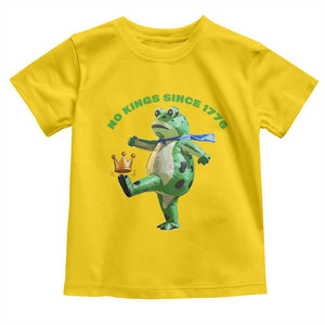No Kings Since 1776 Frog Toddler T Shirt Funny Inflatable Frog Meme Protest Portland TS02 Daisy Print Your Wear