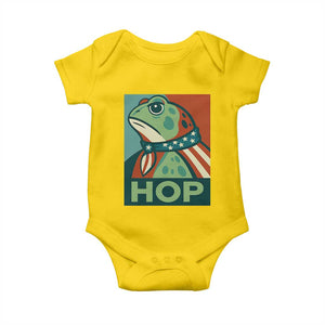 Hop Patriotic Frog Baby Onesie Resist Protest Poster Graphic TS02 Daisy Print Your Wear