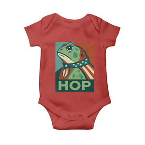 Hop Patriotic Frog Baby Onesie Resist Protest Poster Graphic TS02 Red Print Your Wear
