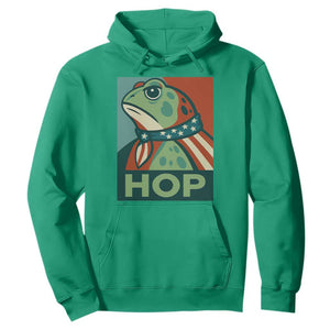 Hop Patriotic Frog Hoodie Resist Protest Poster Graphic TS02 Irish Green Print Your Wear