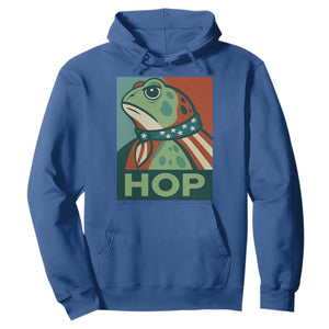 Hop Patriotic Frog Hoodie Resist Protest Poster Graphic TS02 Royal Blue Print Your Wear