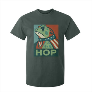 Hop Patriotic Frog T Shirt For Kid Resist Protest Poster Graphic TS02 Dark Forest Green Print Your Wear