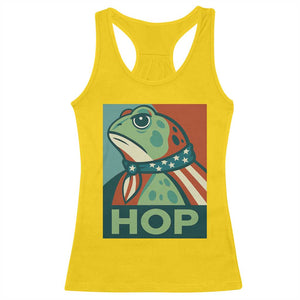 Hop Patriotic Frog Racerback Tank Top Resist Protest Poster Graphic TS02 Daisy Print Your Wear