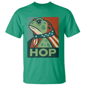 Hop Patriotic Frog T Shirt Resist Protest Poster Graphic TS02 Irish Green Print Your Wear