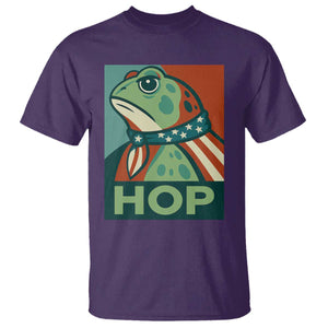 Hop Patriotic Frog T Shirt Resist Protest Poster Graphic TS02 Purple Print Your Wear