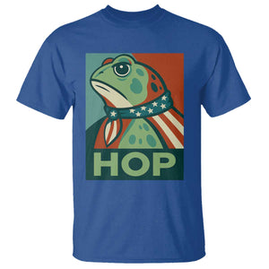 Hop Patriotic Frog T Shirt Resist Protest Poster Graphic TS02 Royal Blue Print Your Wear