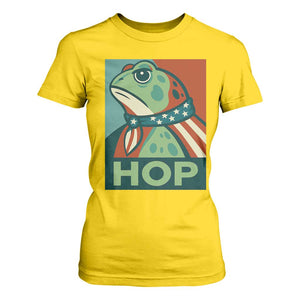 Hop Patriotic Frog T Shirt For Women Resist Protest Poster Graphic TS02 Daisy Print Your Wear