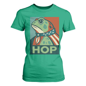 Hop Patriotic Frog T Shirt For Women Resist Protest Poster Graphic TS02 Irish Green Print Your Wear