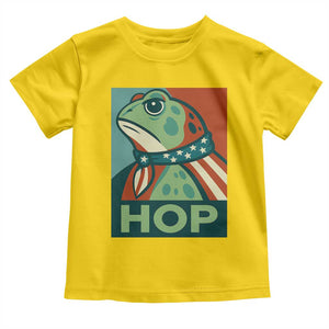 Hop Patriotic Frog Toddler T Shirt Resist Protest Poster Graphic TS02 Daisy Print Your Wear