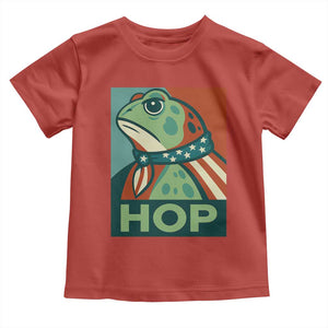 Hop Patriotic Frog Toddler T Shirt Resist Protest Poster Graphic TS02 Red Print Your Wear