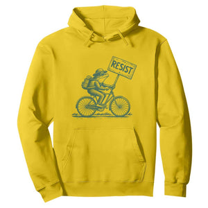 Cycling Protest Frog Hoodie Resist Free Portland Retro Graphic TS02 Daisy Print Your Wear
